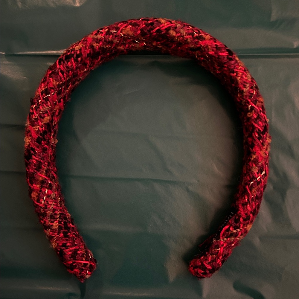 NWT Red Tweed Headband
